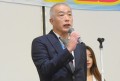 来賓を代表してあいさつを行うＪＵ中販連・奥村流通委員長