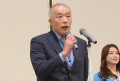 来賓を代表してあいさつを行うＪＵ中販連・奥村流通委員長