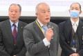 来賓を代表してあいさつを行うJU中販連・奥村流通委員長