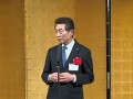 祝辞を述べる海津会長