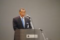 総会の冒頭、新園会長があいさつを述べた