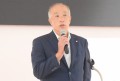 来賓あいさつを述べるJU中販連・奥村流通委員長