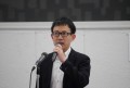 ＪＵコーポレーションの田中健一部長があいさつ