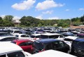 出品ヤードには良質車が多数並んだ