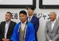 ＪＵ近畿青年部会の貝塚代表幹事があいさつを述べた