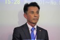 セリ開始前のセレモニーでは満田理事長が感謝の言葉を述べた