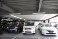 立体駐車場内もＬＥＤ照明で明るく、下見がしやすい環境