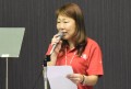 あいさつを述べる白木会場長