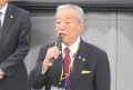 来賓を代表してあいさつを行うＪＵ中販連・松本副会長