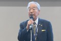来賓を代表してあいさつを行うＪＵ中販連・松本副会長
