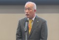 来賓を代表してあいさつを行うJU中販連・奥村流通委員長
