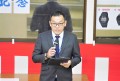 大峰統括部長が会員への感謝の言葉を述べた