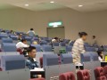 大市に臨む会員達（開会時）