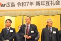 上田会長・理事長が新年のあいさつを述べた