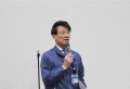 萩田会場長が新年のあいさつを述べた