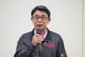 吉田新会場長が新年のあいさつを述べた