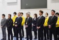 ＪＵ福岡執行部が壇上に並んだ