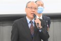 セリ前にあいさつを述べる小野田理事長