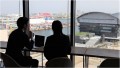 本社からはジーライオンアリーナ神戸を見渡すことができる