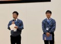 営業部の小山さんがセリ案内