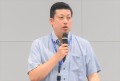あいさつを述べる松田祥幸課長