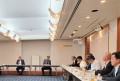 会議の冒頭、上田会長があいさつを述べた