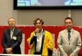 あいさつに立つ及川部…