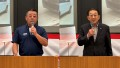 あいさつに立つCAA柘植取締役（…
