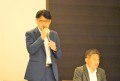 オリエントコーポれションの笹島智哉執行役員があいさつ