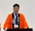 初陣開催であいさつに立つ澁谷部会長