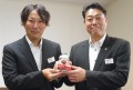 ＪＵ九州「第１回検査員技能コンテスト」で優秀検査員賞を受賞した高賢太郎さんが出口理事長に受賞報告