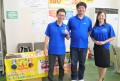 ＪＵコーポレーションからも３人が来場し「ＪＵナビ」「ＪＵテントリ」などをＰＲした