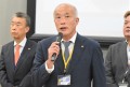 来賓を代表してあいさつを行うJU中部・奥村会長