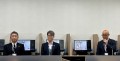 左から堀内常務理事、阿部TAA関東会場長、紺野会場長