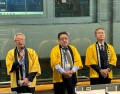 左から鎌田理事長、千﨑理事長、黒田筆頭副理事長