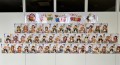 場内にスタッフの似顔絵と新年の抱負を掲示