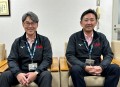 阿部会場長（左）と塩田営業室長