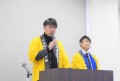 上西青年部会長が感謝の言葉を述べた