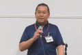 あいさつを述べる後藤会場長