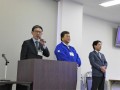 来賓としてＪＵコーポレーションの田中部長があいさつを述べた
