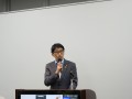 感謝を述べる北口社長