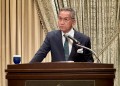 総会の冒頭で黒田会長理事長があいさつ