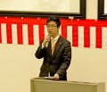 九州会場６００回記念の謝辞を述べる大山浩会長