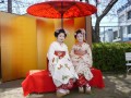 京都祇園から来場した本物の舞妓はん（2011年4月株式化６周年大記念ＡＡにて）