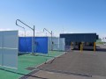 ＡＡ会場内に完成した洗車場（事務局は冬場に活用が多いと見込む）