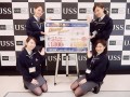 2月のイベントを紹介するスタッフ左上：電算課の中山さん、右上：電算課の富田さん、左下：書類課の中嶋さん、右下：営業課の東さん