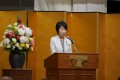 祝辞を述べる衆議院議員総務副大臣上川陽子氏