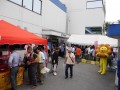 ＡＡ会場前広場は移動釣堀、ミスタードーナツ試食会で賑わいを見せた