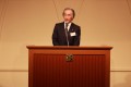 来賓代表で挨拶するJU神奈川・山田久男理事長