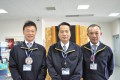 安藤之弘社長（写真中央）　井之上浩昭会場長（写真右）　萩田匡利次長（写真左）
